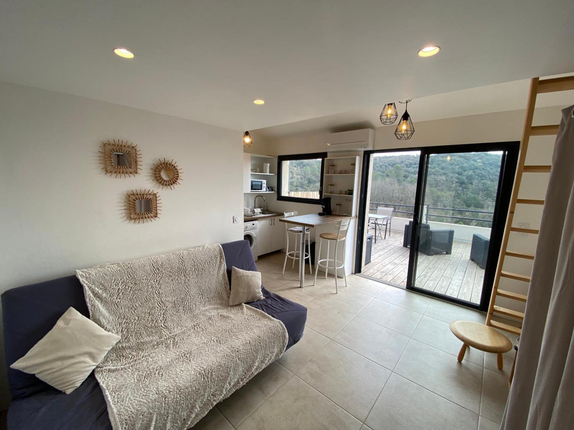 Studio Au Calme, Grande Terrasse Avec Vue Vallee Ginasservis ภายนอก รูปภาพ