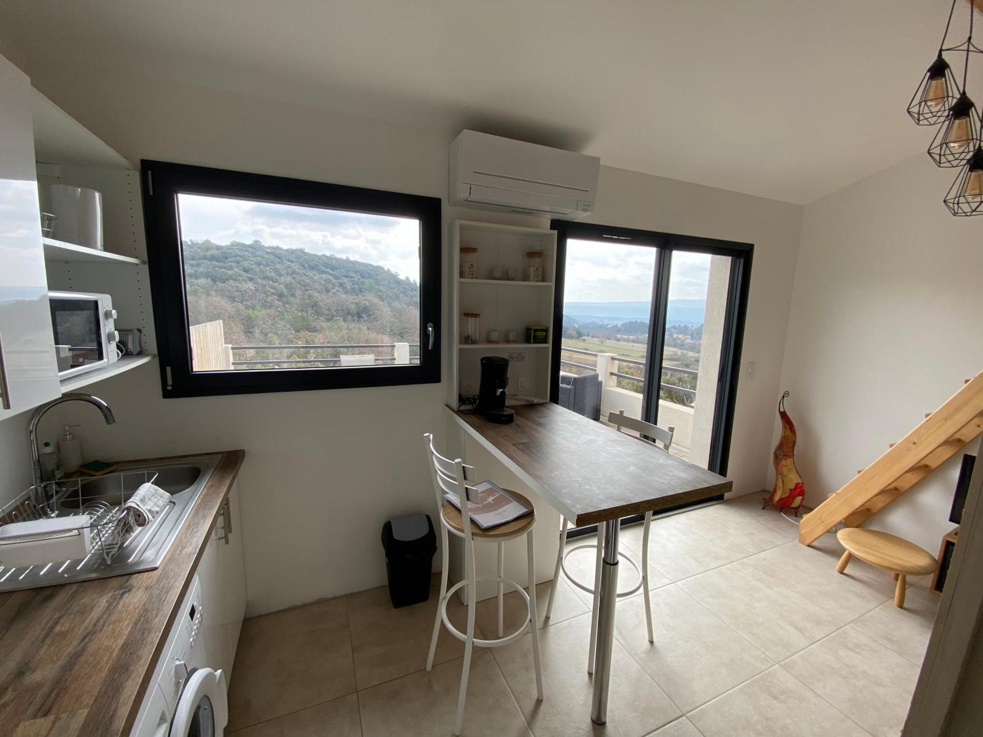 Studio Au Calme, Grande Terrasse Avec Vue Vallee Ginasservis ภายนอก รูปภาพ